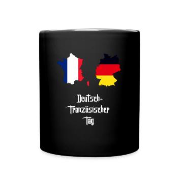 Deutsch-Französischer Tag Feiertag - Tasse einfarbig - Schwarz - Vorne