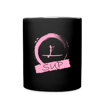 SUP Woman - Tasse einfarbig - Schwarz - Vorne