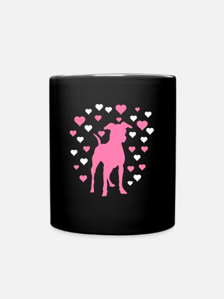 Pinscher - Tasse einfarbig - Schwarz