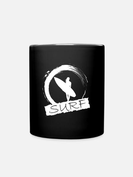 Surfer girl - Mug uni - noir