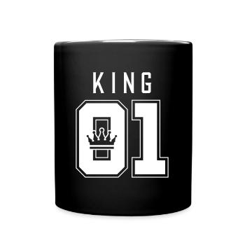Couronne roi 01 - Mug uni - noir - Devant