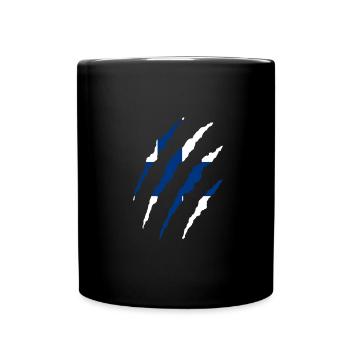 Finnish flag Finland - Full Colour Mug - black - Front
