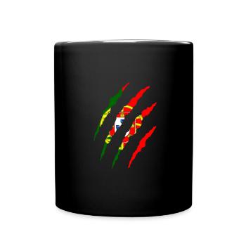 Portugal Portuguese flag - Full Colour Mug - black - Front
