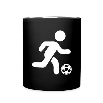 soccer player icon - Full Colour Mug - black - Front
