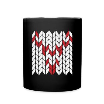 Hirsch - Tasse einfarbig - Schwarz - Vorne