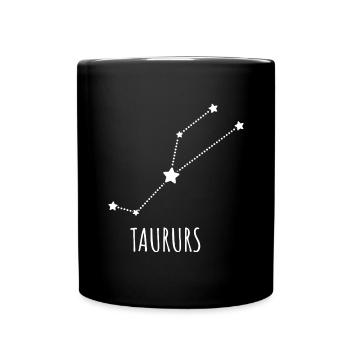 signe astrologique Taureau - Mug uni - noir - Devant