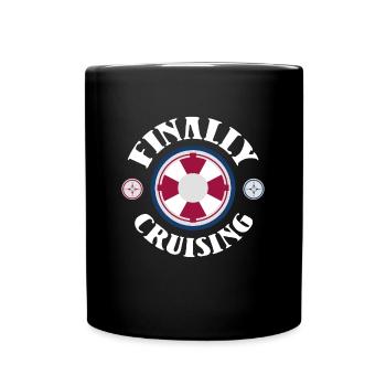 Kreuzfahrt Kreuzfahrtschiff - Tasse einfarbig - Schwarz - Vorne