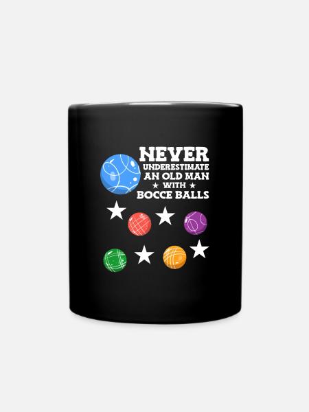 Boccia Boule Petanque - Tasse einfarbig - Schwarz