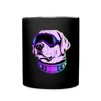 Futur Labrador 80s années 90 Chien Gift Retriever - Mug uni - noir - Devant