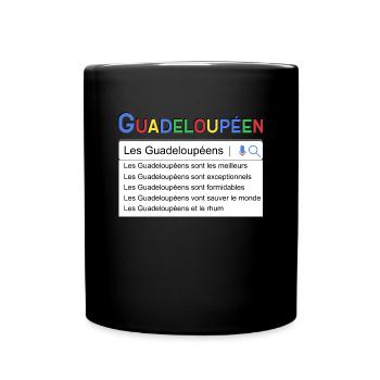 Guadeloupéens Cadeau Guadeloupe - Mug uni - noir - Devant