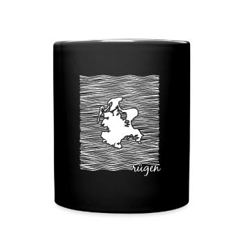 Île de Rügen, Mecklembourg-Poméranie occidentale, mer Baltique - Mug uni - noir - Devant