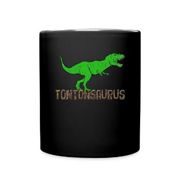 Tonton Jurassique umour Dinosaure - Mug uni - noir - Devant