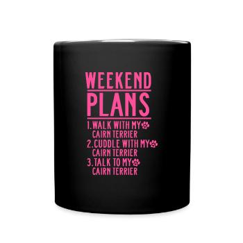 Cairn Terrier Chien Maman Maman Maman Maîtresse Vous Dites - Mug uni - noir - Devant
