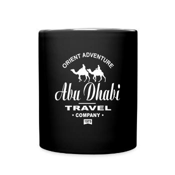 Abu Dhabi - Kamel - Karawane - Tasse einfarbig - Schwarz - Vorne
