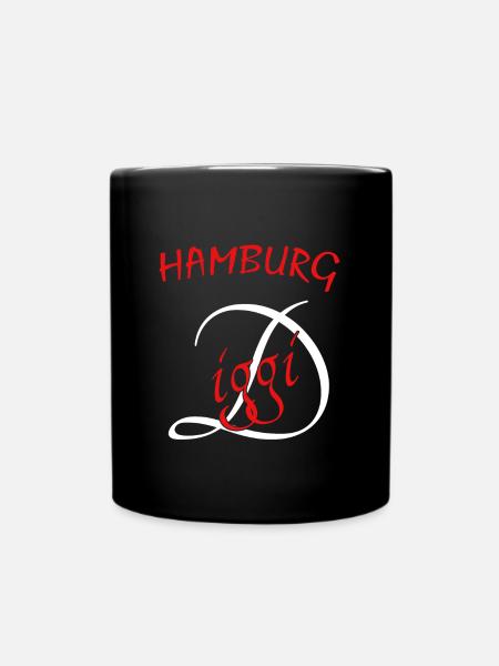 Hamburg - Tasse einfarbig - Schwarz