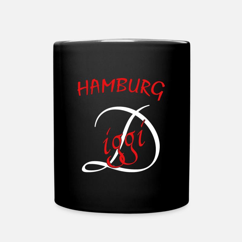 Hamburg - Tasse einfarbig - Schwarz