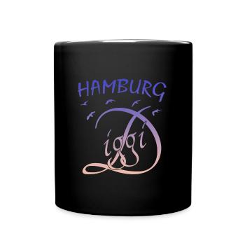 Hamburg Diggi - Tasse einfarbig - Schwarz - Vorne