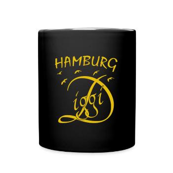 Hamburg Diggi - Tasse einfarbig - Schwarz - Vorne