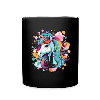 Licorne - Mug uni - noir - Devant