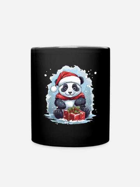 Panda Noël - Mug uni - noir