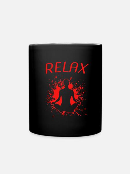RELAX - Tasse einfarbig - Schwarz