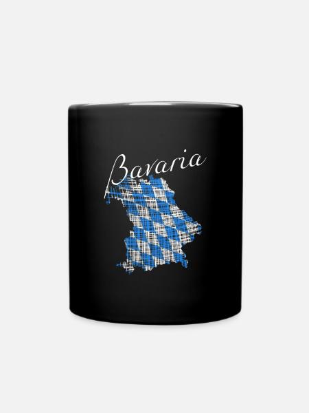 Bayern - Tasse einfarbig - Schwarz