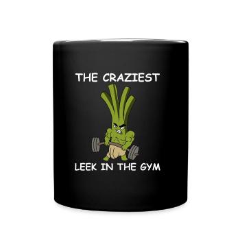 Der krasseste Lauch im Gym | Fitness, Training - Tasse einfarbig - Schwarz - Vorne