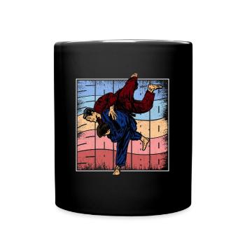 Sambo Soviet Union USSR Russia Sports - Full Colour Mug - black - Front
