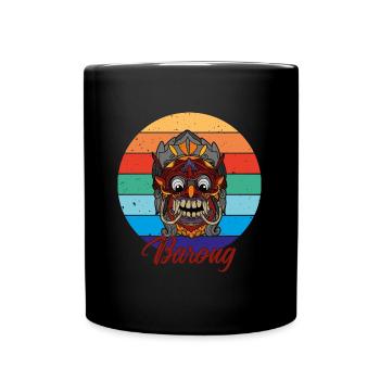 Barong Balinesische Mythologie Indonesien - Tasse einfarbig - Schwarz - Vorne