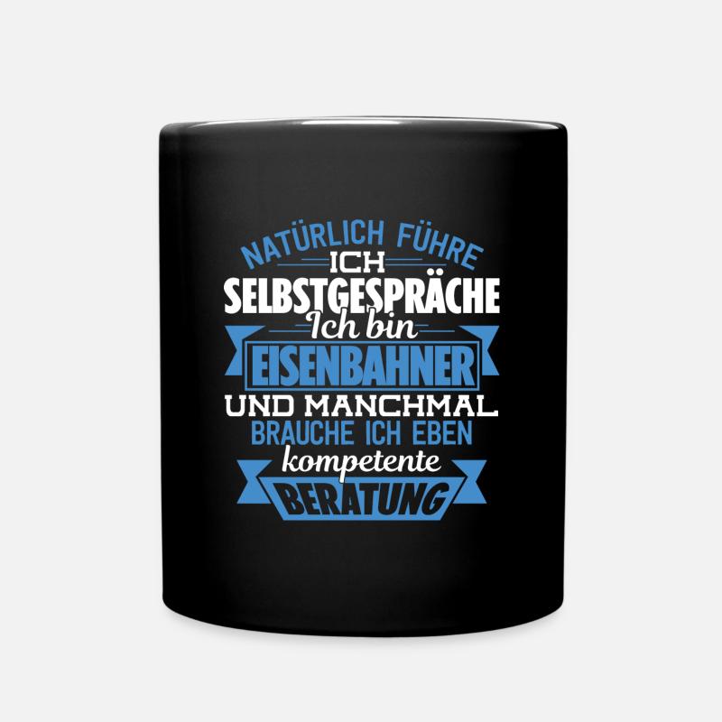 EISENBAHNER - KOMPETENTE BERATUNG - Tasse einfarbig - Schwarz