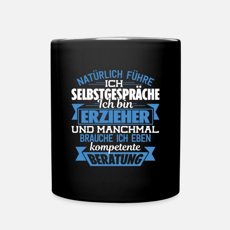 ERZIEHER - KOMPETENTE BERATUNG - Tasse einfarbig - Schwarz