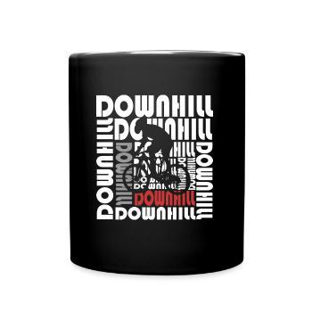 en descendant - Mug uni - noir - Devant