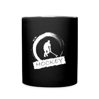 Hockey - Tasse einfarbig - Schwarz - Vorne
