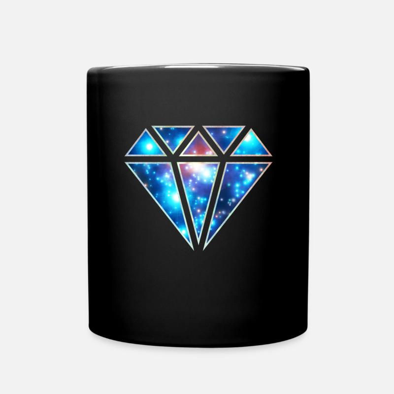Diamant Symbol Liebe Universum Unendlichkeit Paare - Tasse einfarbig - Schwarz
