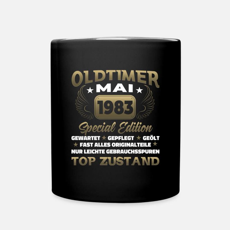 Oldtimer Mai 1983 Geburtstag Geschenk Damen Herren - Tasse einfarbig - Schwarz
