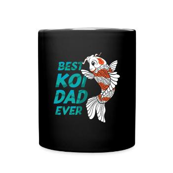 Best Koi Dad Ever Koi Fish Japanese Carp Koi - Full Colour Mug - black - Front