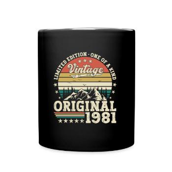 Original 1981 41st Birthday Gift Hommes - Mug uni - noir - Devant
