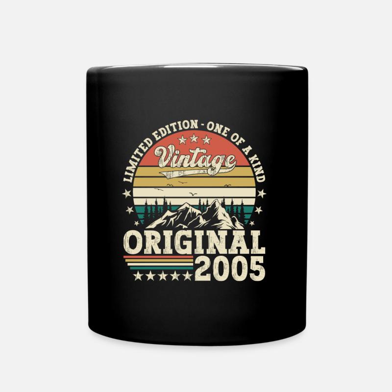 Original 2005 17th Birthday Gift Men - Full Colour Mug - black