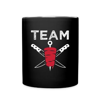 team kebab team kebab Turkish restaurant - Full Colour Mug - black - Front