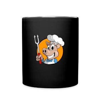 BBQ bbq de porc - Mug uni - noir - Devant