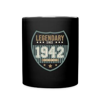 anniversary 1942 legendary 80 years - Full Colour Mug - black - Front