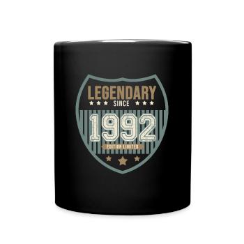 anniversaire 1992 legendaire 30 ans - Mug uni - noir - Devant