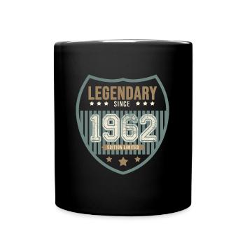 anniversaire 1962 legendaire 60 ans - Mug uni - noir - Devant