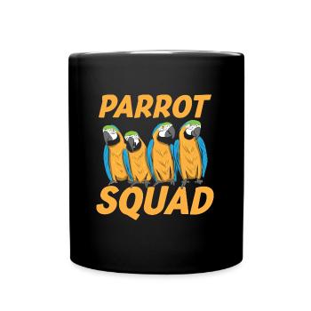 Parrot Squad Funny Parrot Lover - Full Colour Mug - black - Front