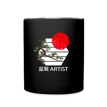 BONSAI Yamadori Bonsai Master Bonsai Show - Full Colour Mug - black - Front