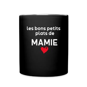 Les Bons Petits Plats de Mamie Cuisinière - Mug uni - noir - Devant