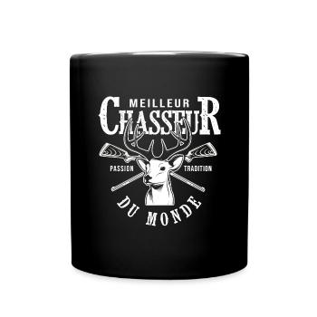 meilleur chasseur du monde cadeau papa chasse - Mug uni - noir - Devant
