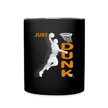 Basketball équipe basket ball dunk joueur basket - Mug uni - noir - Devant