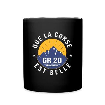 GR20 randonnée GR 20 gr 20 gr20 rando Corse - Mug uni - noir - Devant