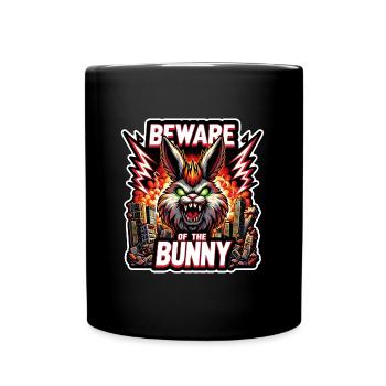 Attention à la catastrophe du lapin - Mug uni - noir - Devant